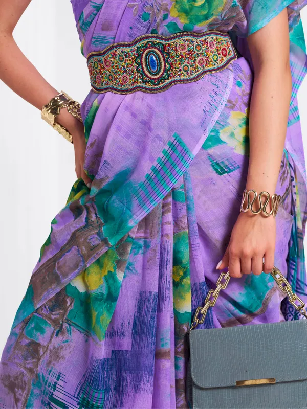 Women's_Stylish_Printed_Georgette_Saree_with_Matching_Unstitched_Blouse_Piece