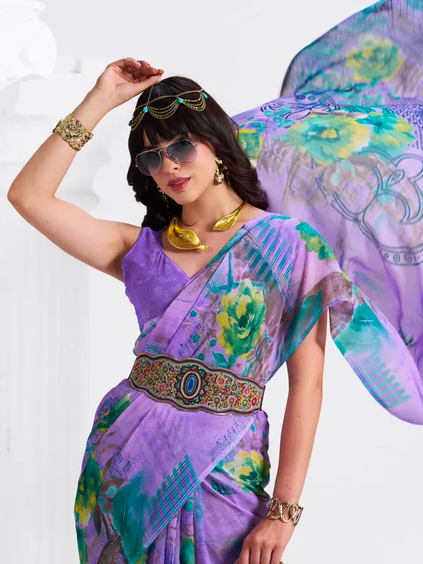 Women's_Stylish_Printed_Georgette_Saree_with_Matching_Unstitched_Blouse_Piece