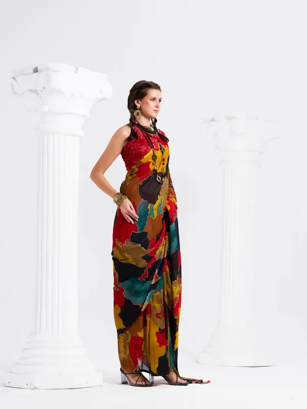 Women's_Stylish_Printed_Georgette_Saree_with_Matching_Unstitched_Blouse_Piece