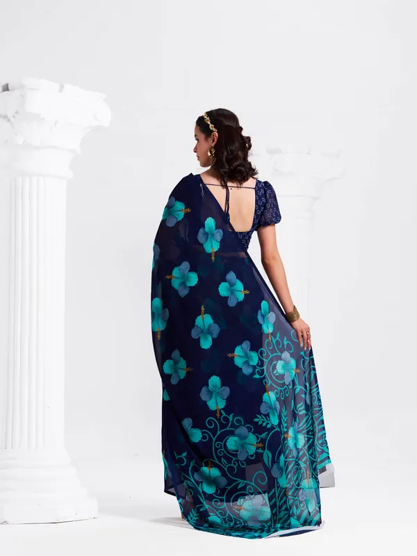 Women's_Stylish_Printed_Georgette_Saree_with_Matching_Unstitched_Blouse_Piece