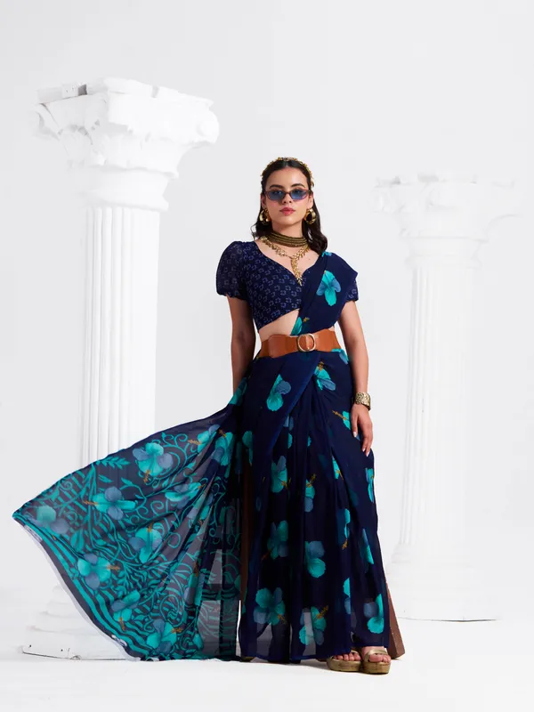 Women's_Stylish_Printed_Georgette_Saree_with_Matching_Unstitched_Blouse_Piece