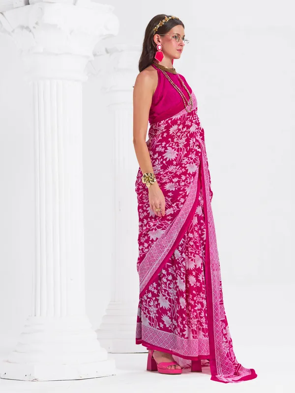Women's_Stylish_Printed_Georgette_Saree_with_Matching_Unstitched_Blouse_Piece