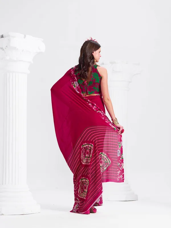 Women's_Stylish_Printed_Georgette_Saree_with_Matching_Unstitched_Blouse_Piece