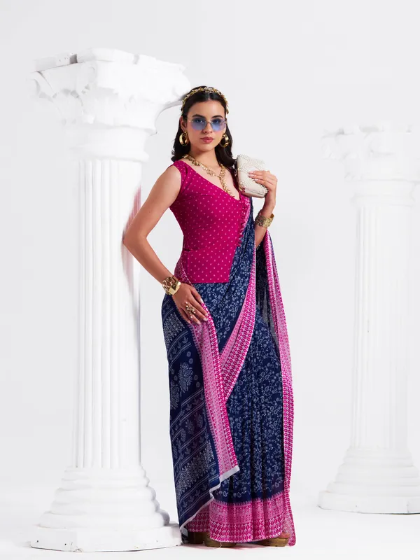Women's_Stylish_Printed_Georgette_Saree_with_Matching_Unstitched_Blouse_Piece