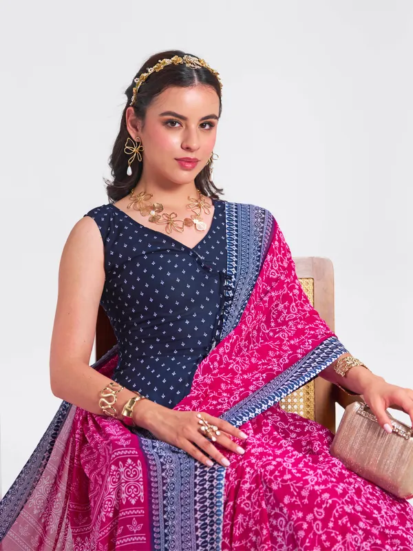 Women's_Stylish_Printed_Georgette_Saree_with_Matching_Unstitched_Blouse_Piece