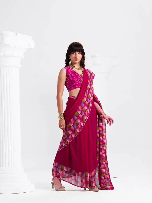 Women's_Stylish_Printed_Georgette_Saree_with_Matching_Unstitched_Blouse_Piece