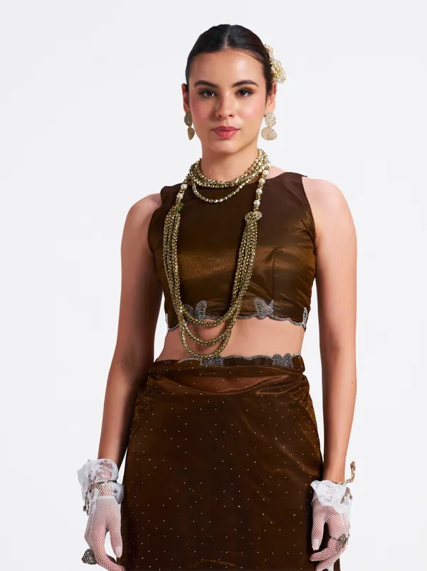 Women's_Stylish_Beautiful_Soft_Net_Diamond_Lace_Border_Saree_With_Unstitched_Blouse