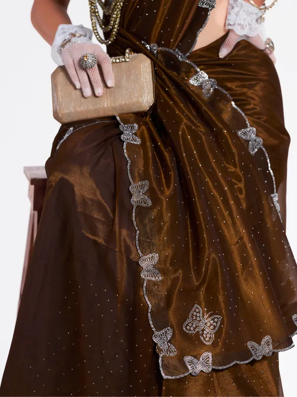 Women's_Stylish_Beautiful_Soft_Net_Diamond_Lace_Border_Saree_With_Unstitched_Blouse