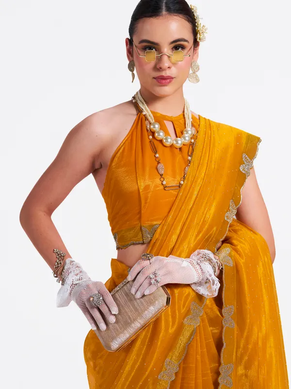 Women's_Stylish_Beautiful_Soft_Net_Diamond_Lace_Border_Saree_With_Unstitched_Blouse
