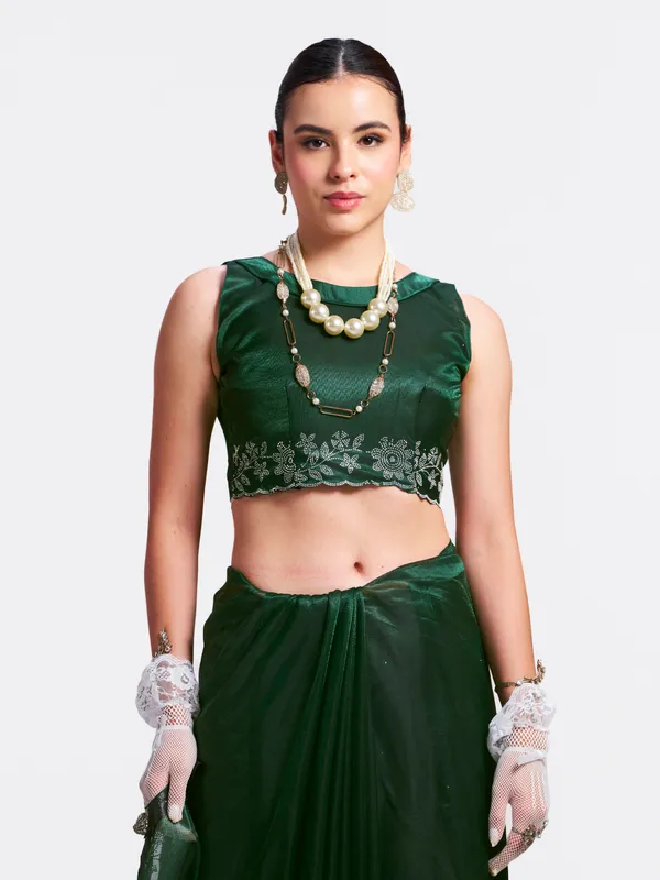 Women's_Stylish_Beautiful_Soft_Net_Diamond_Lace_Border_Saree_With_Unstitched_Blouse