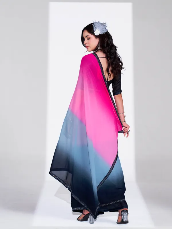 Women's_Stylish_Plain_Georgette_Lace_Border_Saree_With_Unstitched_Blouse_Piece