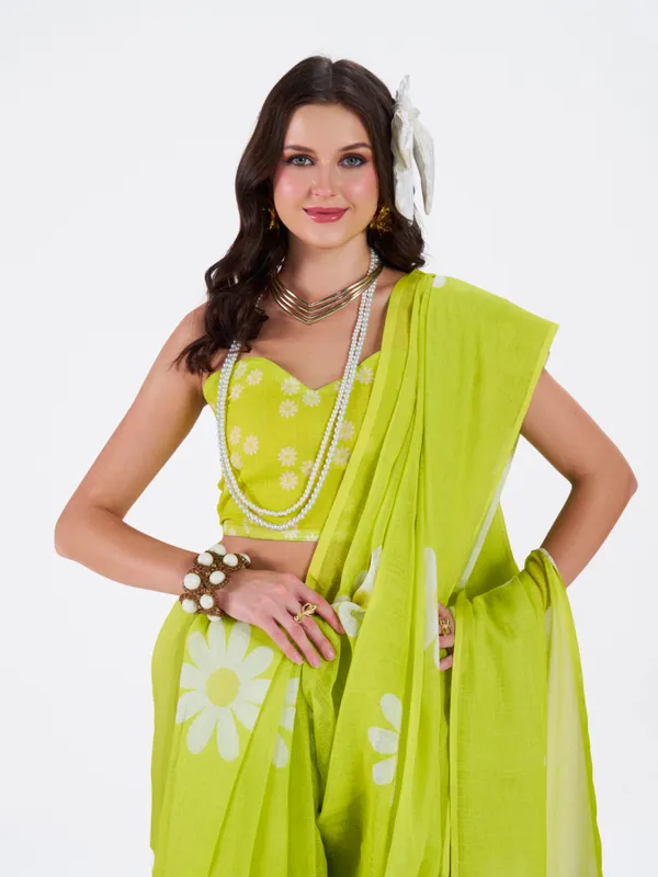 Digital_Print_Cotton_Linen_Saree_With_Unstitched_Blouse_Piece