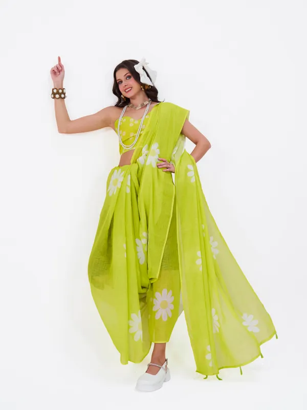 Digital_Print_Cotton_Linen_Saree_With_Unstitched_Blouse_Piece