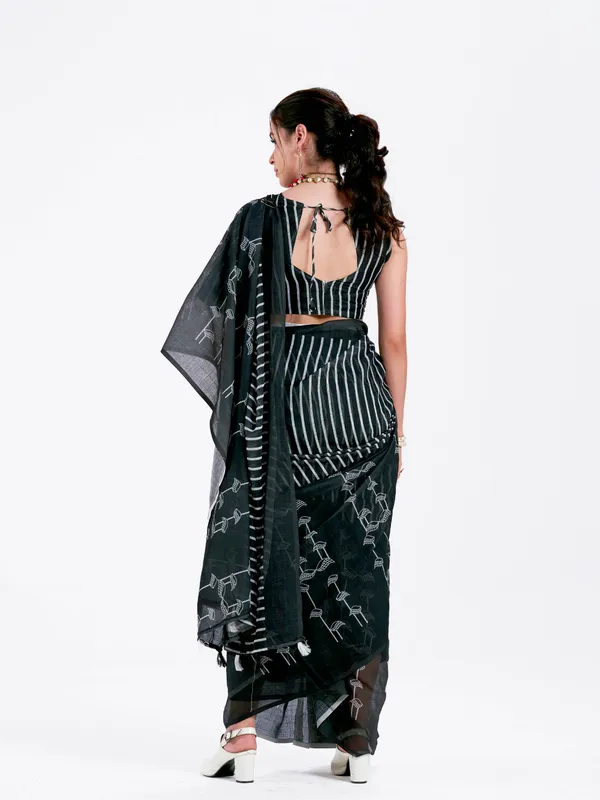 Digital_Print_Cotton_Linen_Saree_With_Unstitched_Blouse_Piece