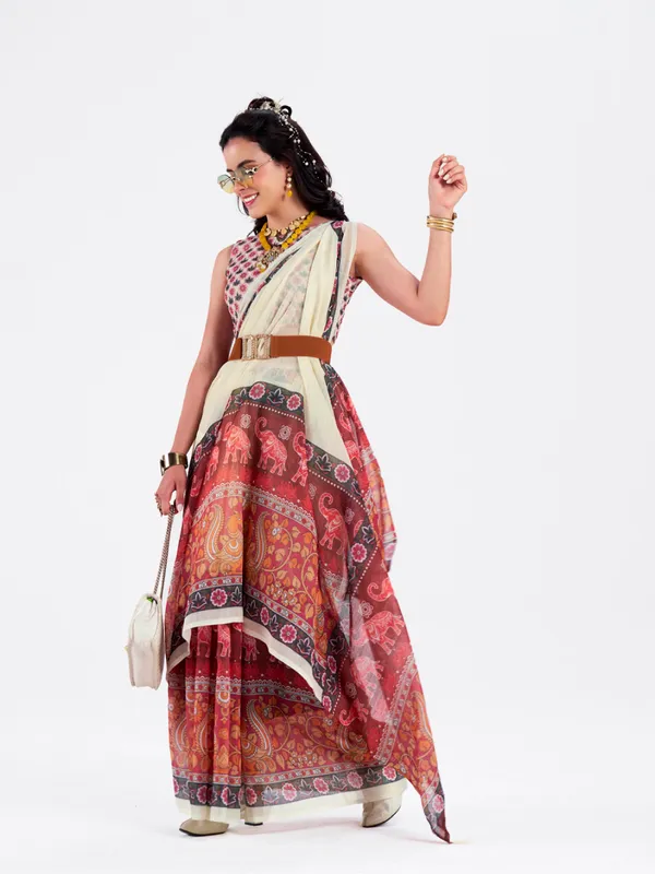 Digital_Print_Cotton_Linen_Saree_With_Unstitched_Blouse_Piece