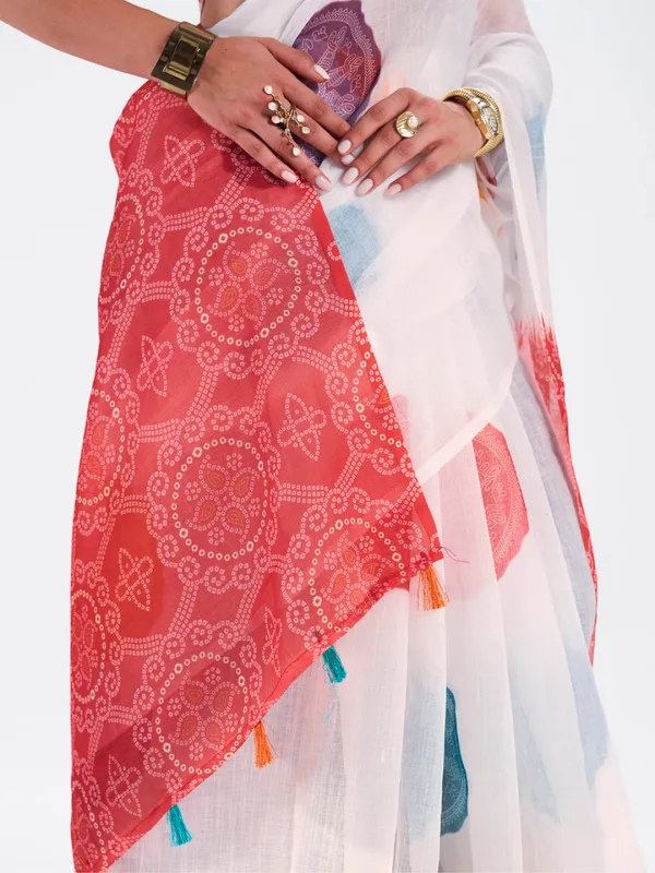 Digital_Print_Cotton_Linen_Saree_With_Unstitched_Blouse_Piece