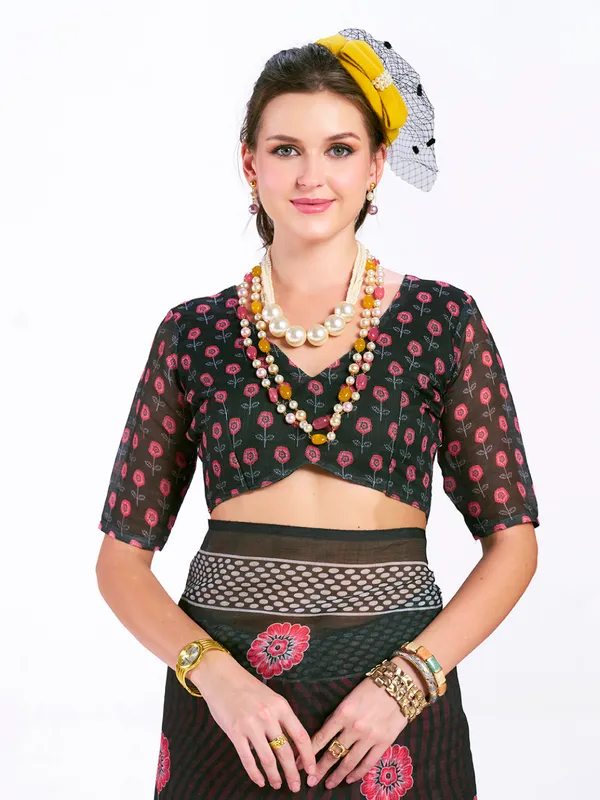Digital_Print_Cotton_Linen_Saree_With_Unstitched_Blouse_Piece