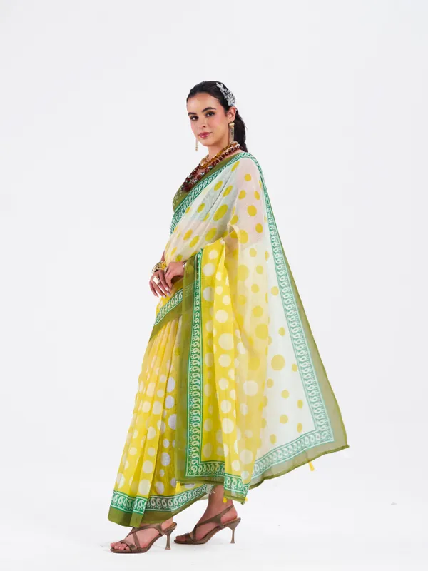 Digital_Print_Cotton_Linen_Saree_With_Unstitched_Blouse_Piece