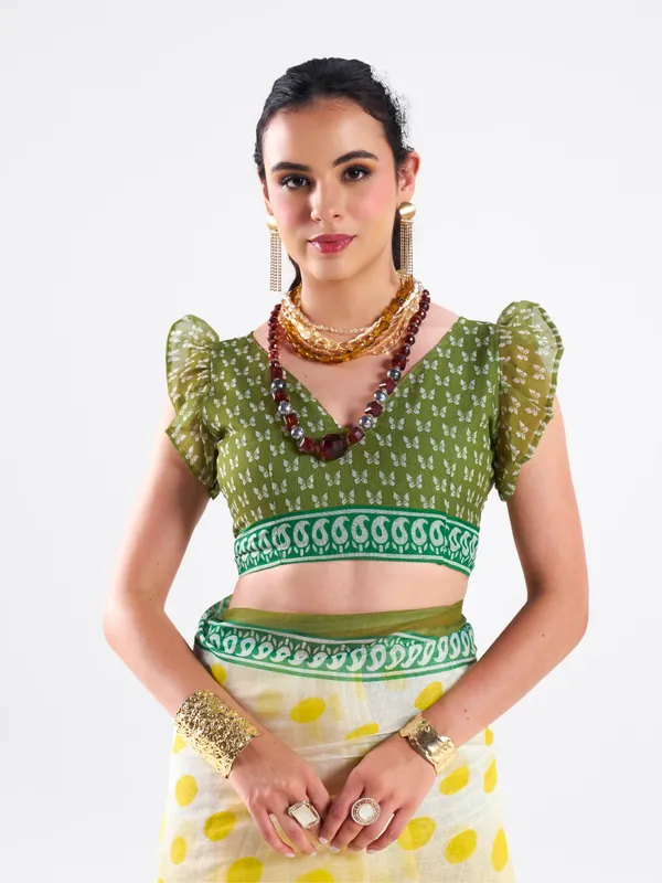 Digital_Print_Cotton_Linen_Saree_With_Unstitched_Blouse_Piece