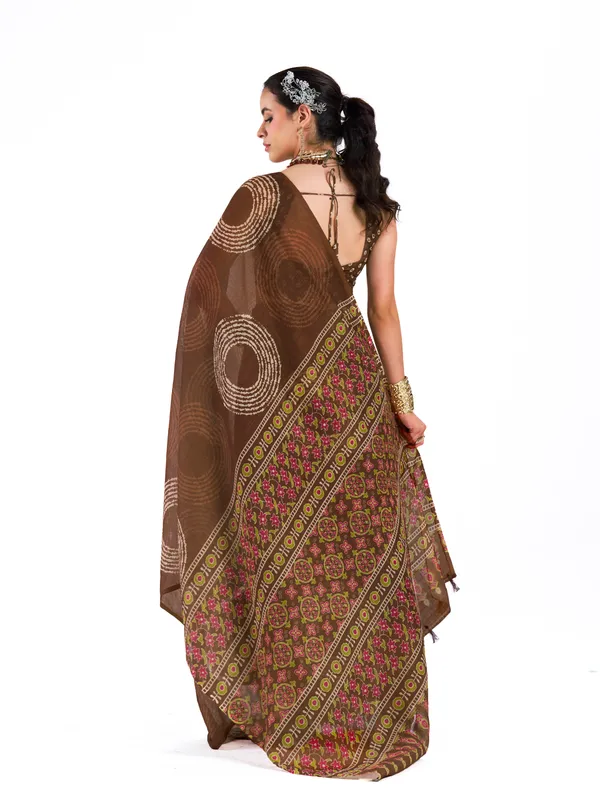 Digital_Print_Cotton_Linen_Saree_With_Unstitched_Blouse_Piece