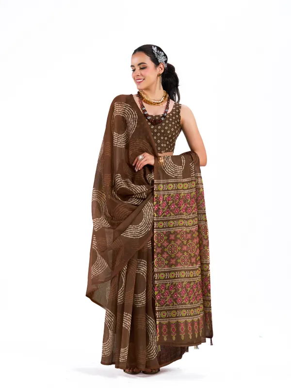 Digital_Print_Cotton_Linen_Saree_With_Unstitched_Blouse_Piece