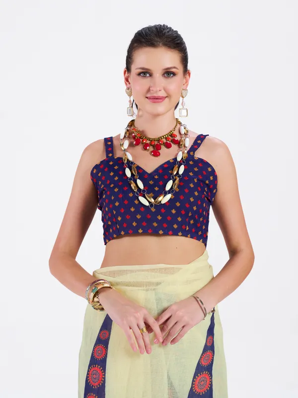 Digital_Print_Cotton_Linen_Saree_With_Unstitched_Blouse_Piece