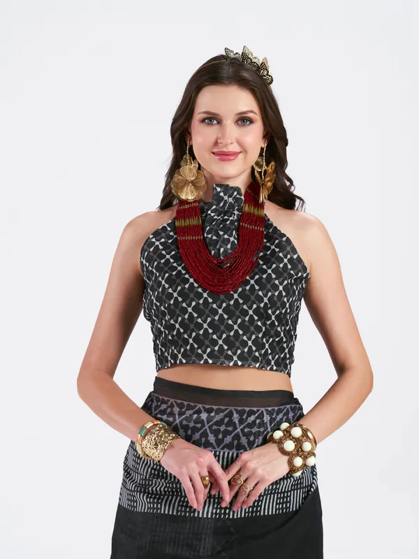 Digital_Print_Cotton_Linen_Saree_With_Unstitched_Blouse_Piece