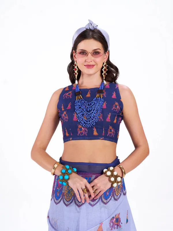 Digital_Print_Cotton_Linen_Saree_With_Unstitched_Blouse_Piece