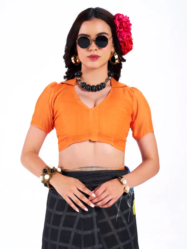 Digital_Print_Cotton_Linen_Saree_With_Unstitched_Blouse_Piece