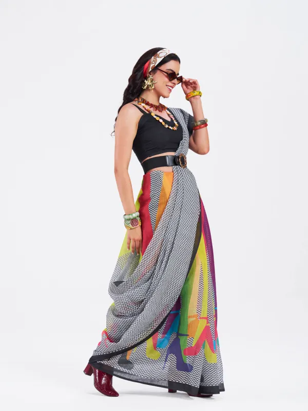 Digital_Print_Cotton_Linen_Saree_With_Unstitched_Blouse_Piece