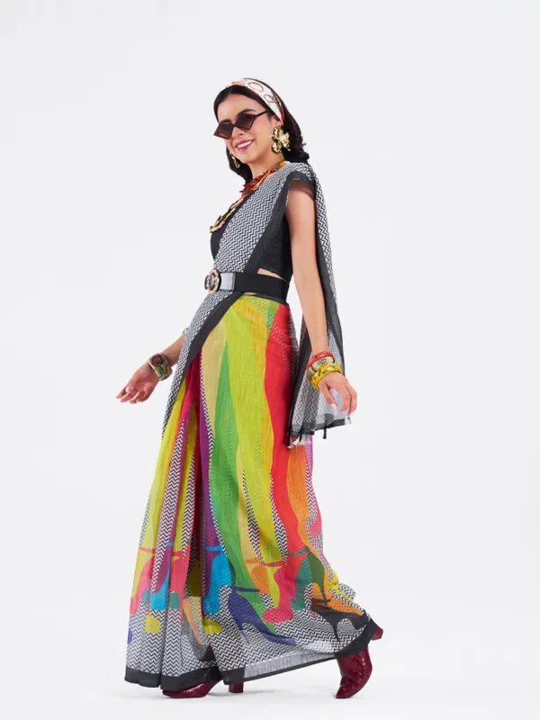 Digital_Print_Cotton_Linen_Saree_With_Unstitched_Blouse_Piece