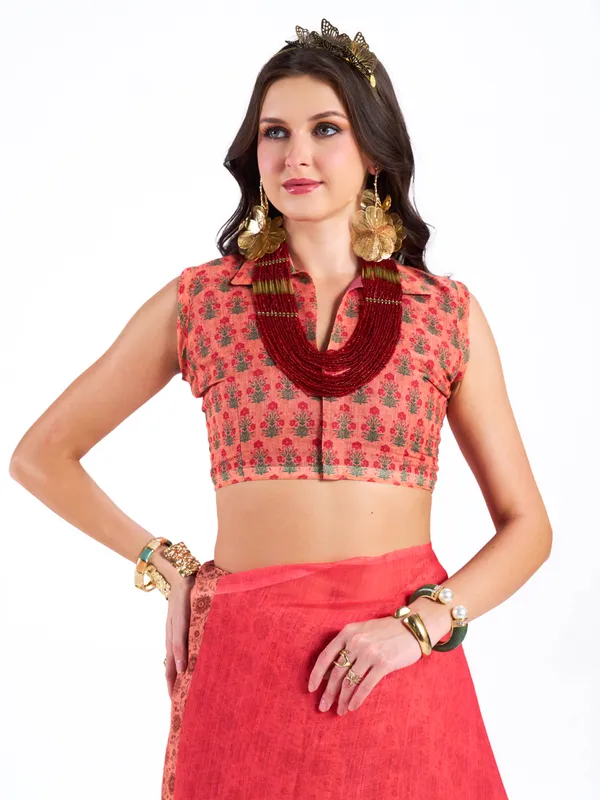 Digital_Print_Cotton_Linen_Saree_With_Unstitched_Blouse_Piece