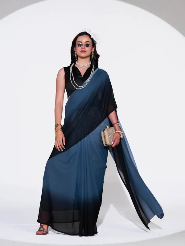 Women's_Stylish_Plain_Padding_Georgette_Saree_With_Unstitched_Blouse_Piece