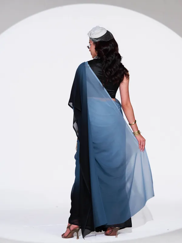 Women's_Stylish_Plain_Padding_Georgette_Saree_With_Unstitched_Blouse_Piece