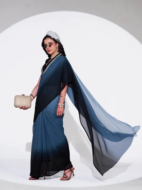 Women's_Stylish_Plain_Padding_Georgette_Saree_With_Unstitched_Blouse_Piece