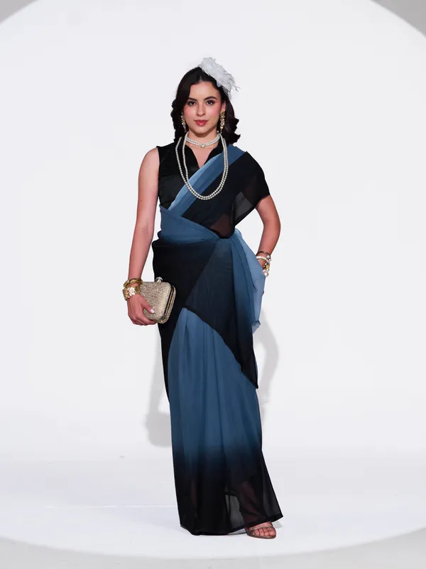 Women's_Stylish_Plain_Padding_Georgette_Saree_With_Unstitched_Blouse_Piece