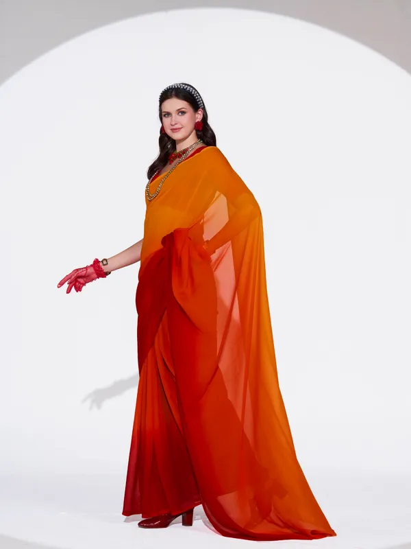 Women's_Stylish_Plain_Padding_Georgette_Saree_With_Unstitched_Blouse_Piece