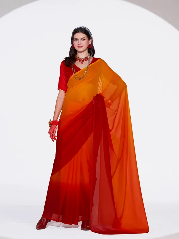 Women's_Stylish_Plain_Padding_Georgette_Saree_With_Unstitched_Blouse_Piece