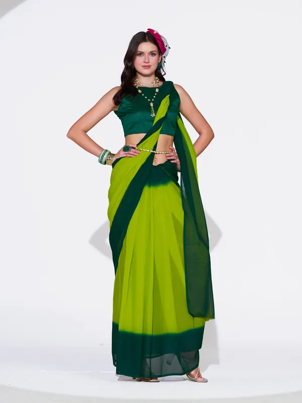Women's_Stylish_Plain_Padding_Georgette_Saree_With_Unstitched_Blouse_Piece