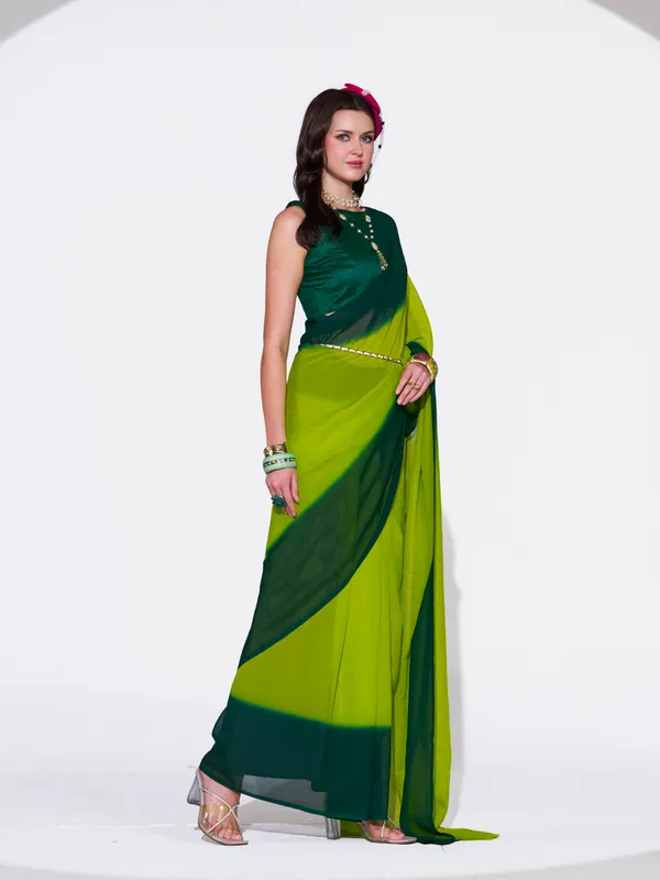 Women's_Stylish_Plain_Padding_Georgette_Saree_With_Unstitched_Blouse_Piece