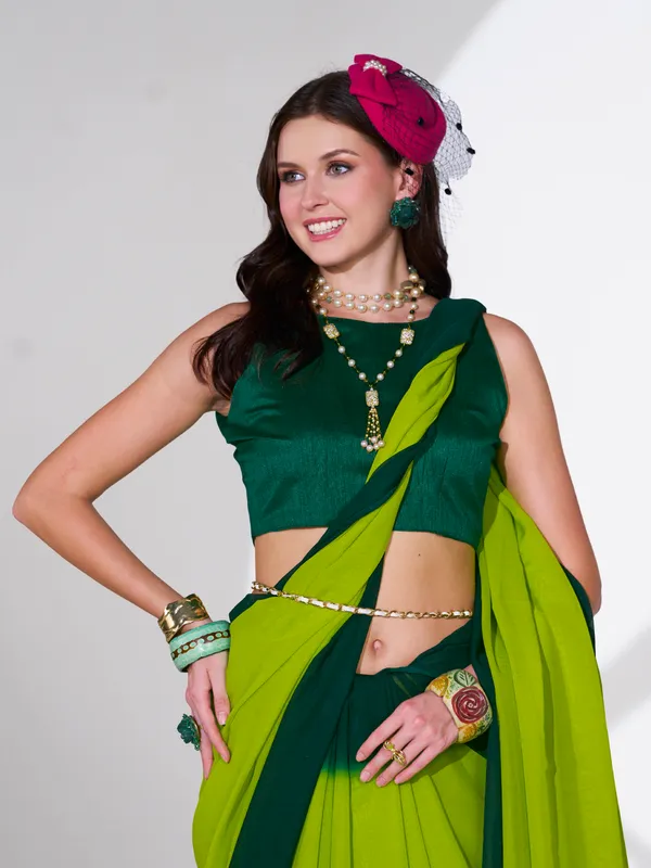 Women's_Stylish_Plain_Padding_Georgette_Saree_With_Unstitched_Blouse_Piece