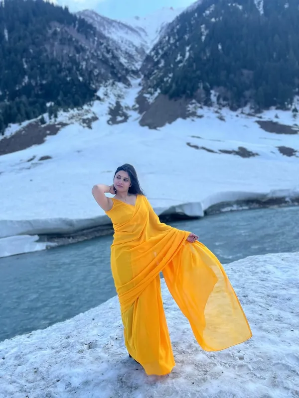 Plain_Dyed_Daily_Wear_Georgette_Saree_With_Unstitched_Blouse_Piece
