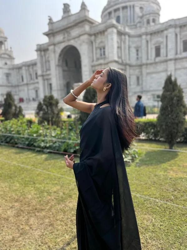 Plain_Dyed_Daily_Wear_Georgette_Saree_With_Unstitched_Blouse_Piece