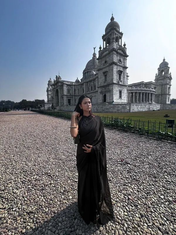 Plain_Dyed_Daily_Wear_Georgette_Saree_With_Unstitched_Blouse_Piece