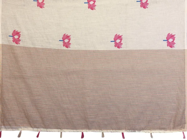 Women's_Printed_Cotton_Linen_Saree_With_Unstitched_Blouse_Piece