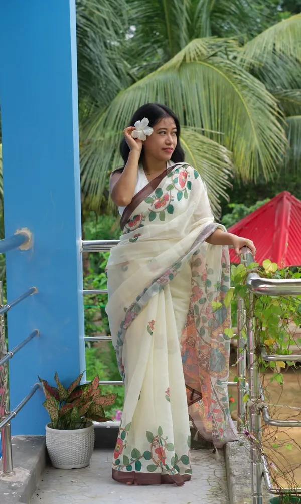 Women's_Printed_Cotton_Linen_Saree_With_Unstitched_Blouse_Piece