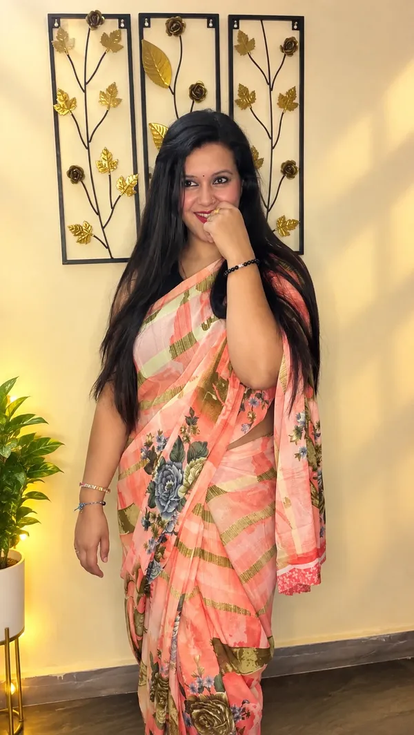 Women's_Printed_Georgette_Saree_With_Unstitched_Blouse_Piece
