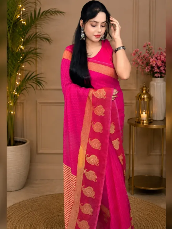 Women's_Printed_Georgette_Saree_With_Unstitched_Blouse_Piece
