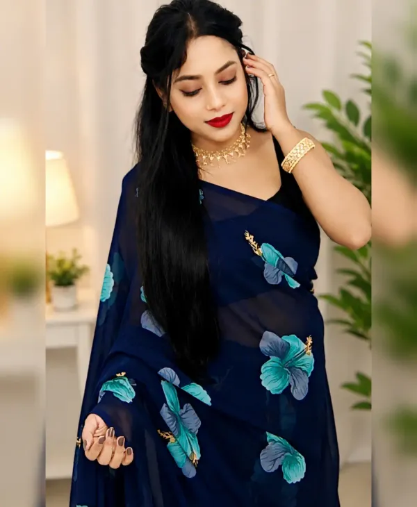 Women's_Printed_Georgette_Saree_With_Unstitched_Blouse_Piece