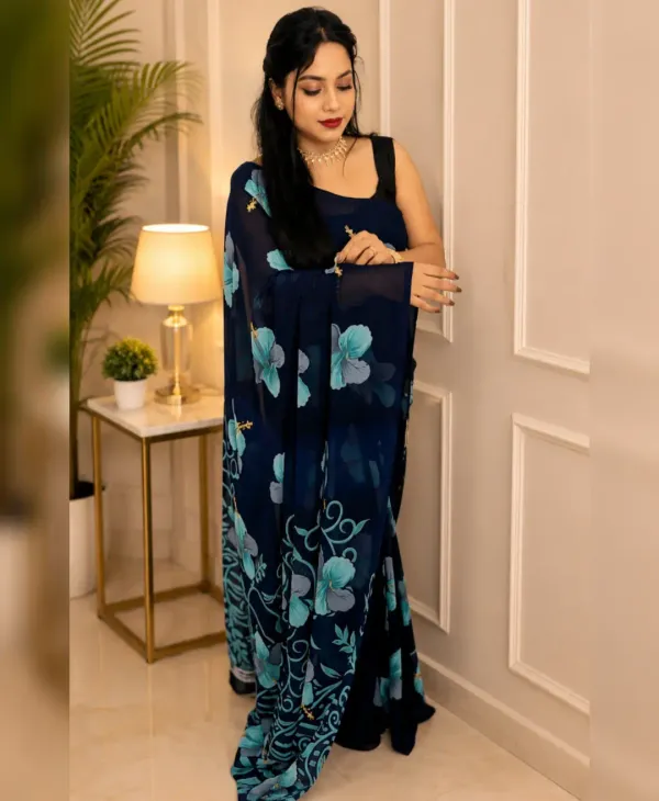 Women's_Printed_Georgette_Saree_With_Unstitched_Blouse_Piece